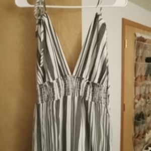 Davi & Dani striped strappy jumpsuit